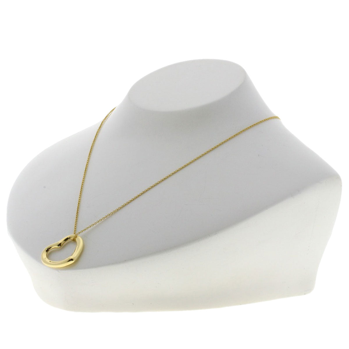 TIFFANY&Co. Open heart Necklace K18 Yellow Gold Ladies [Used]