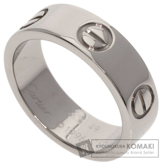 CARTIER love ring #49 Ring K18 White Gold Ladies [Used]