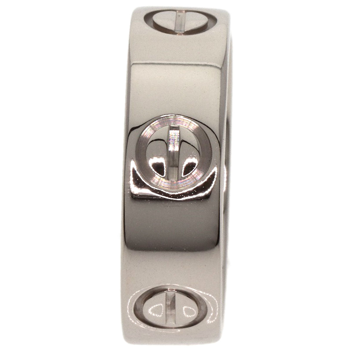 CARTIER love ring #49 Ring K18 White Gold Ladies [Used]