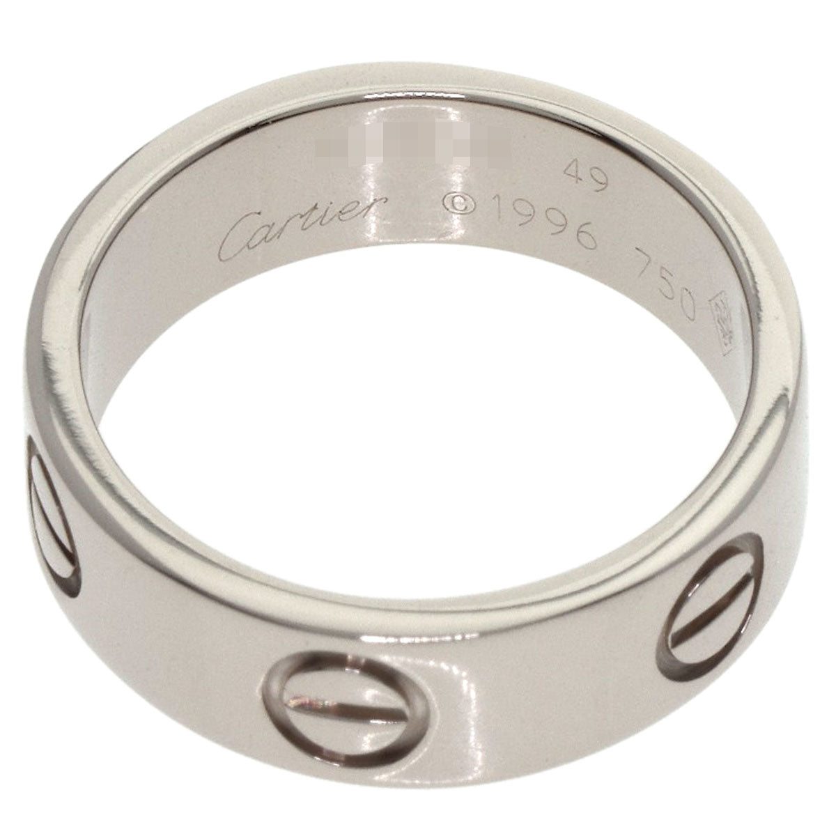 CARTIER love ring #49 Ring K18 White Gold Ladies [Used]