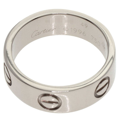CARTIER love ring #49 Ring K18 White Gold Ladies [Used]