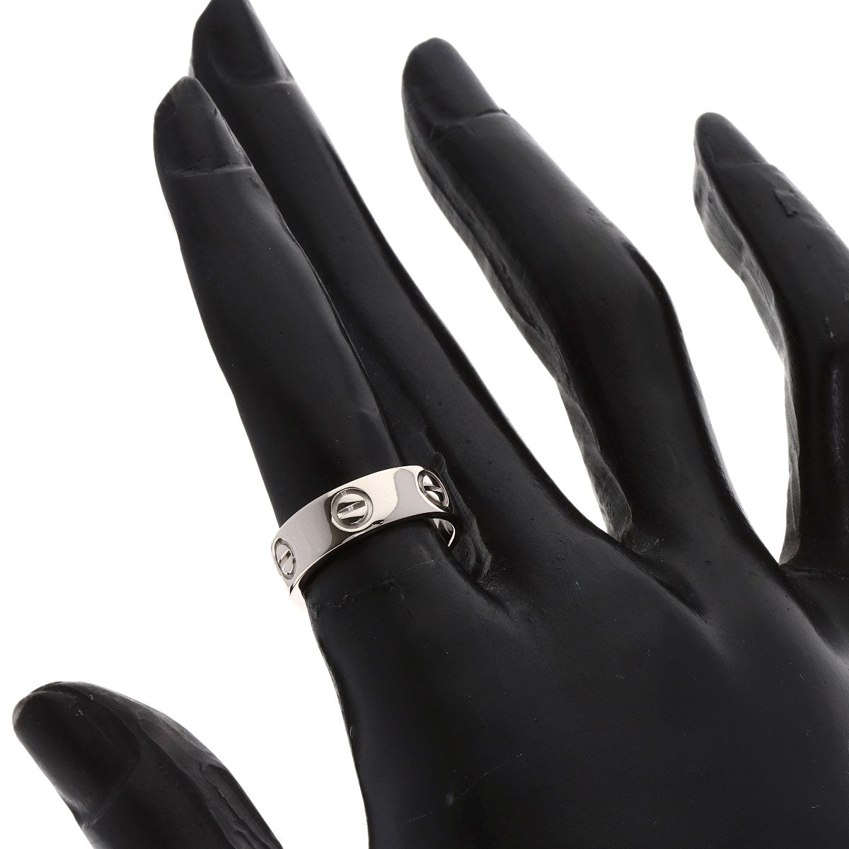 CARTIER love ring #49 Ring K18 White Gold Ladies [Used]