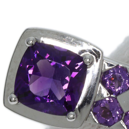 TASAKI Amethyst Necklace K18 White Gold Ladies [Used]