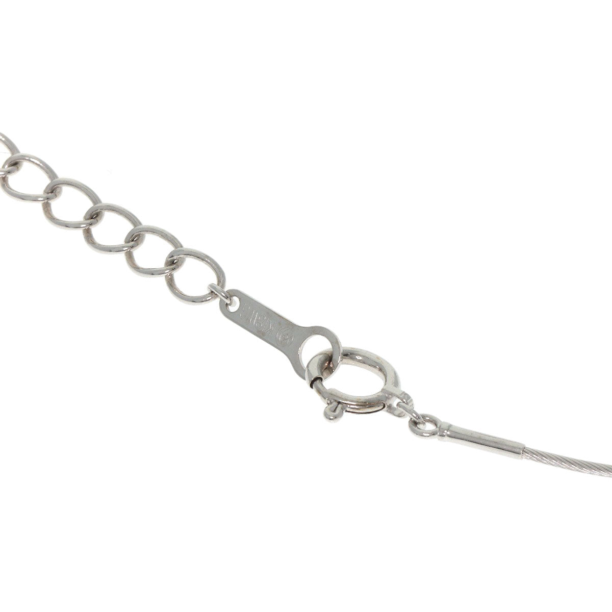 TASAKI Black Pearl Pearl Wire Necklace K18 White Gold Ladies [Used]