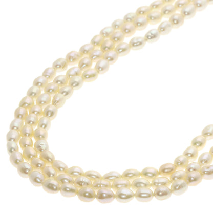 TASAKI Freshwater Pearl Pearl Long Triple Necklace K18 Yellow Gold Ladies [Used]