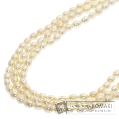 TASAKI Freshwater Pearl Pearl Long Triple Necklace K18 Yellow Gold Ladies [Used]