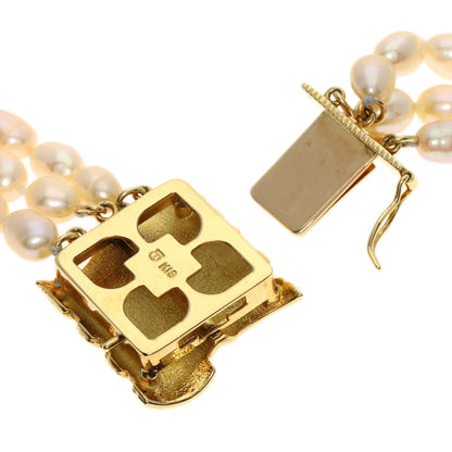 TASAKI Freshwater Pearl Pearl Long Triple Necklace K18 Yellow Gold Ladies [Used]