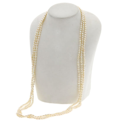 TASAKI Freshwater Pearl Pearl Long Triple Necklace K18 Yellow Gold Ladies [Used]