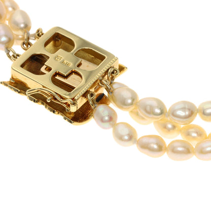 TASAKI Freshwater Pearl Pearl Long Triple Necklace K18 Yellow Gold Ladies [Used]
