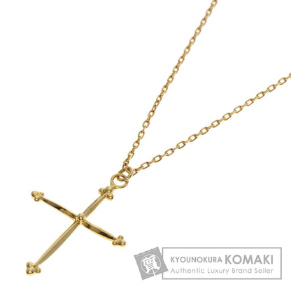AHKAH Spindleigh Cross Necklace K18 Yellow Gold Ladies [Used]