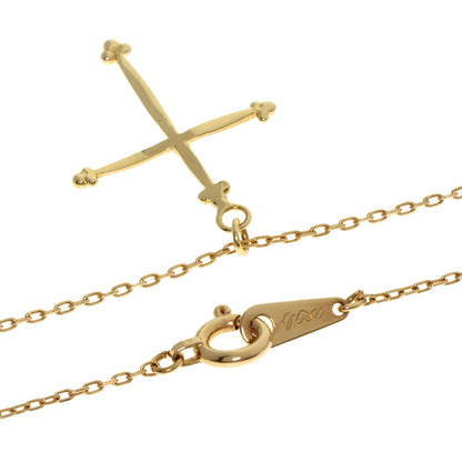 AHKAH Spindleigh Cross Necklace K18 Yellow Gold Ladies [Used]