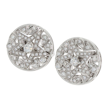 CHANEL Comet Diamond earring K18 White Gold Ladies [Used]