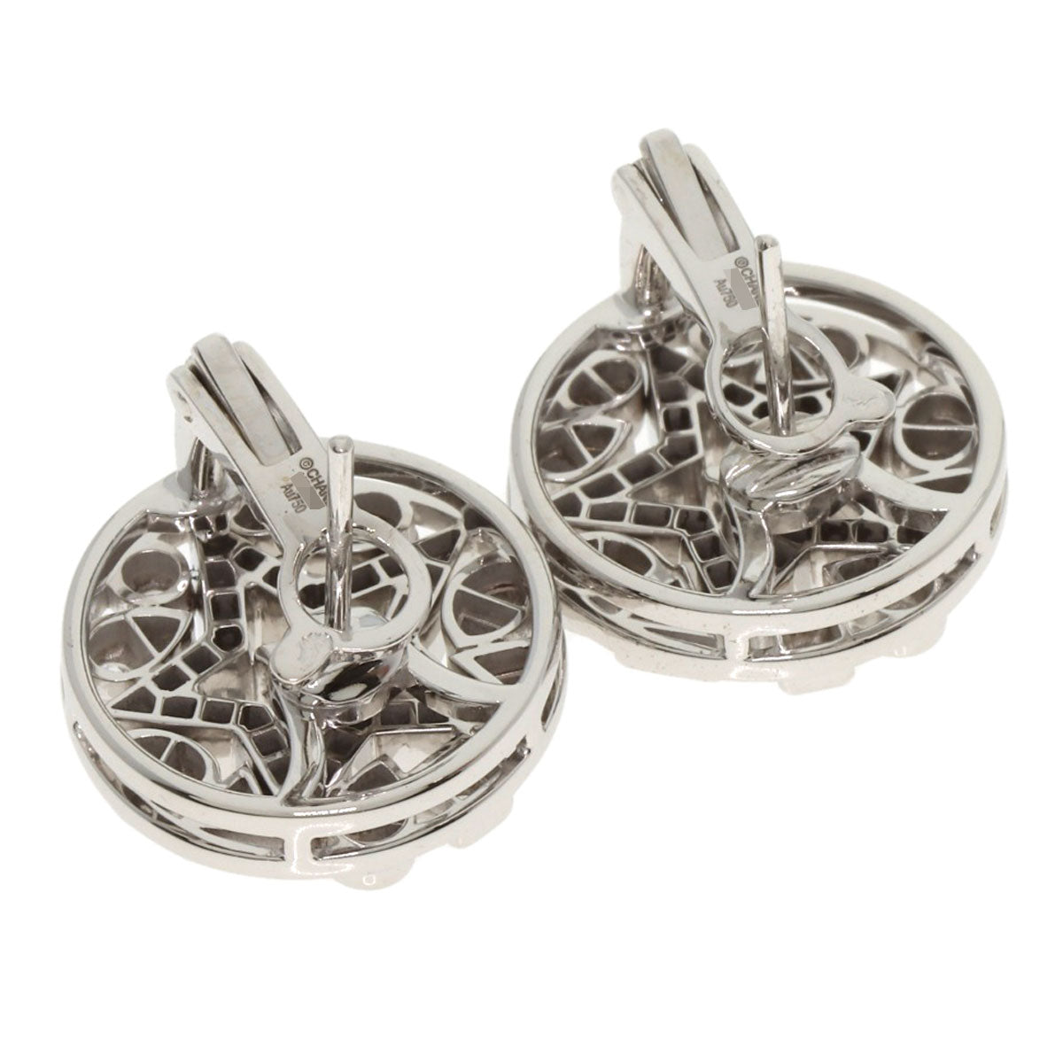 CHANEL Comet Diamond earring K18 White Gold Ladies [Used]