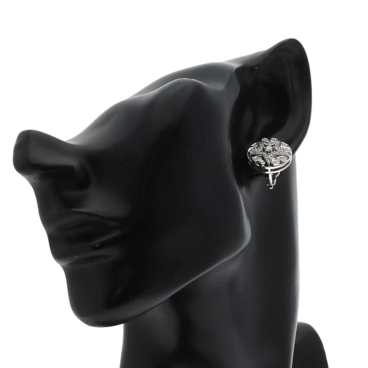 CHANEL Comet Diamond earring K18 White Gold Ladies [Used]