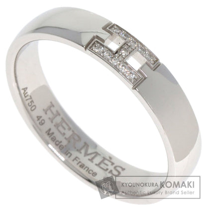 HERMES Ever Hercules Diamond #49 Ring K18 White Gold Ladies [Used]
