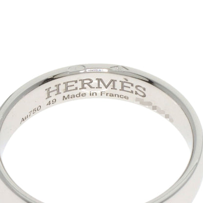 HERMES Ever Hercules Diamond #49 Ring K18 White Gold Ladies [Used]