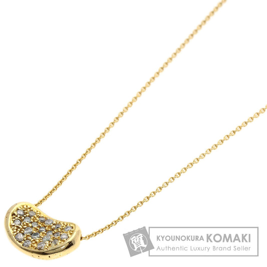 TIFFANY&Co. Bean Small Diamond Necklace K18 Yellow Gold Ladies [Used]
