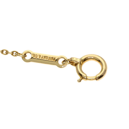 TIFFANY&Co. Bean Small Diamond Necklace K18 Yellow Gold Ladies [Used]