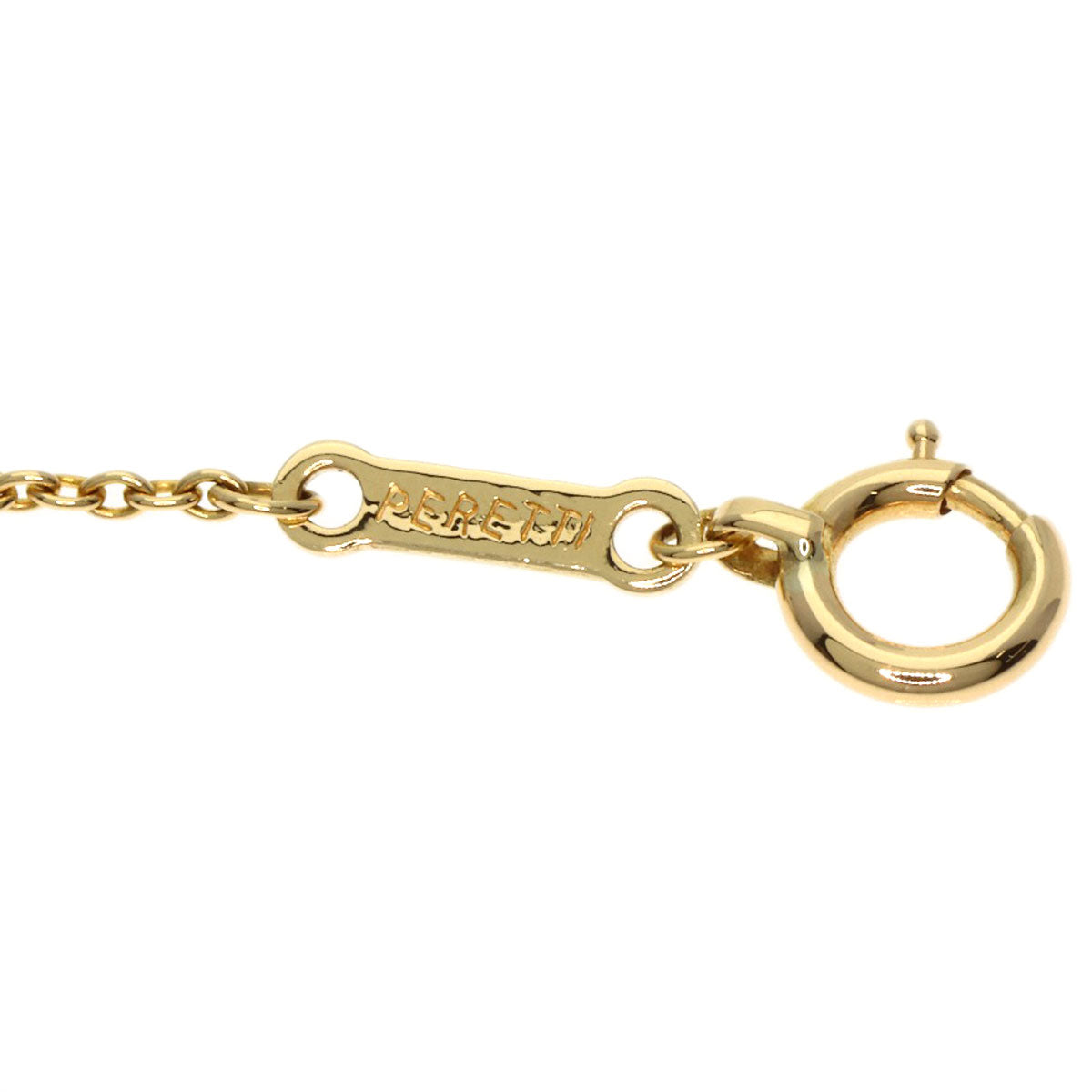 TIFFANY&Co. Bean Small Diamond Necklace K18 Yellow Gold Ladies [Used]