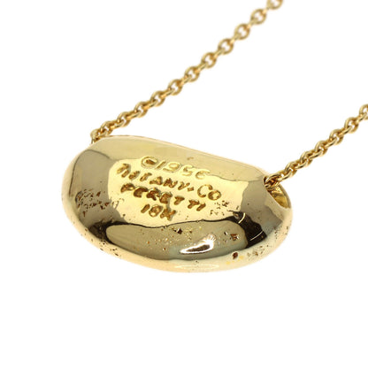 TIFFANY&Co. Bean Small Diamond Necklace K18 Yellow Gold Ladies [Used]
