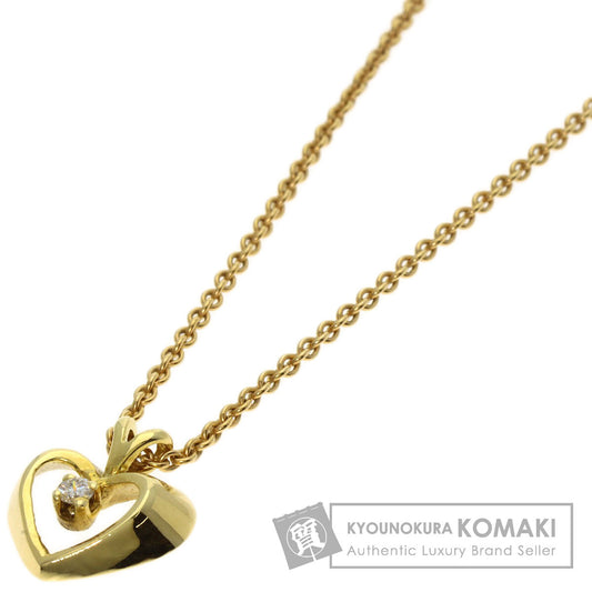 TIFFANY&Co. Heart Diamond Necklace K18 Yellow Gold Ladies [Used]