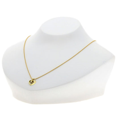 TIFFANY&Co. Heart Diamond Necklace K18 Yellow Gold Ladies [Used]