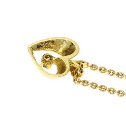 TIFFANY&Co. Heart Diamond Necklace K18 Yellow Gold Ladies [Used]