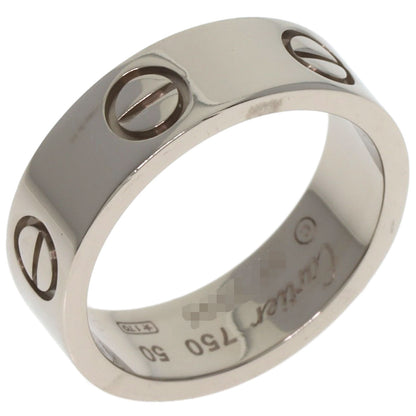 CARTIER love ring #50 Ring K18 White Gold Ladies [Used]