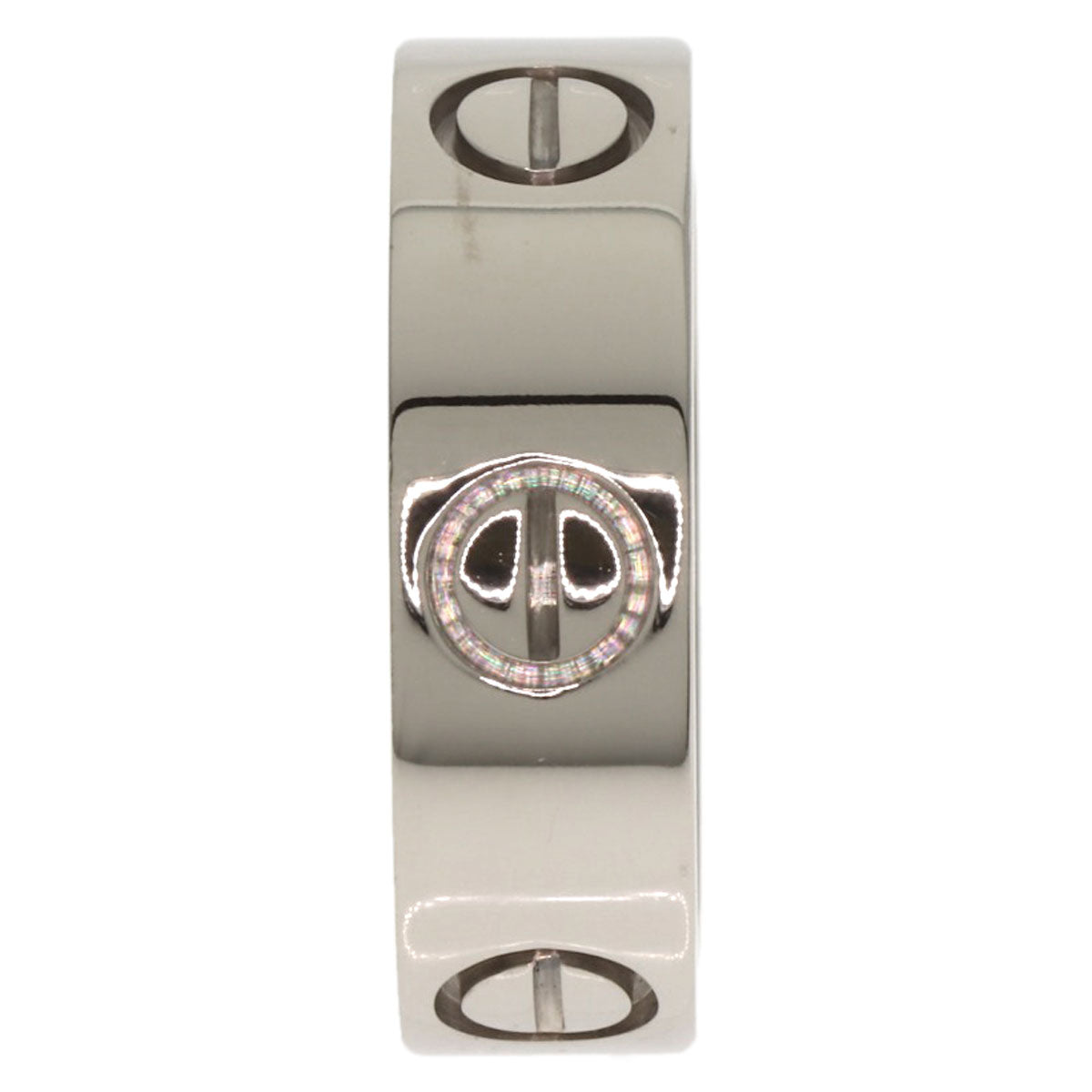 CARTIER love ring #50 Ring K18 White Gold Ladies [Used]