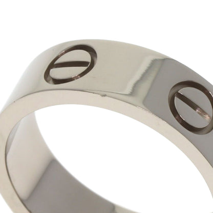 CARTIER love ring #50 Ring K18 White Gold Ladies [Used]