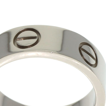 CARTIER love ring #50 Ring K18 White Gold Ladies [Used]