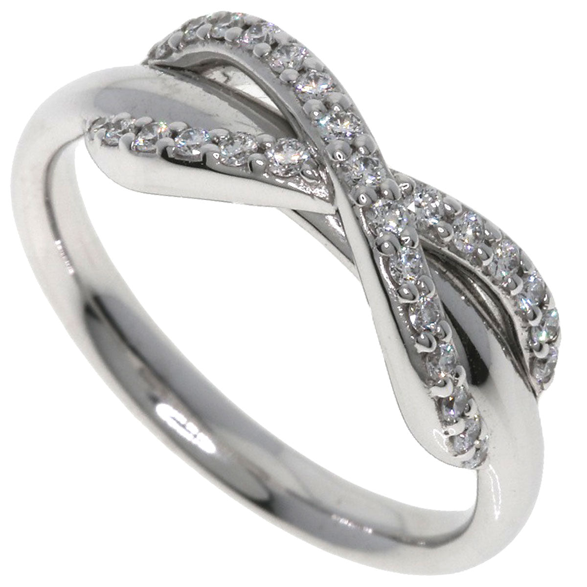 TIFFANY&Co. Infinity Diamond Ring K18 White Gold Ladies [Used]