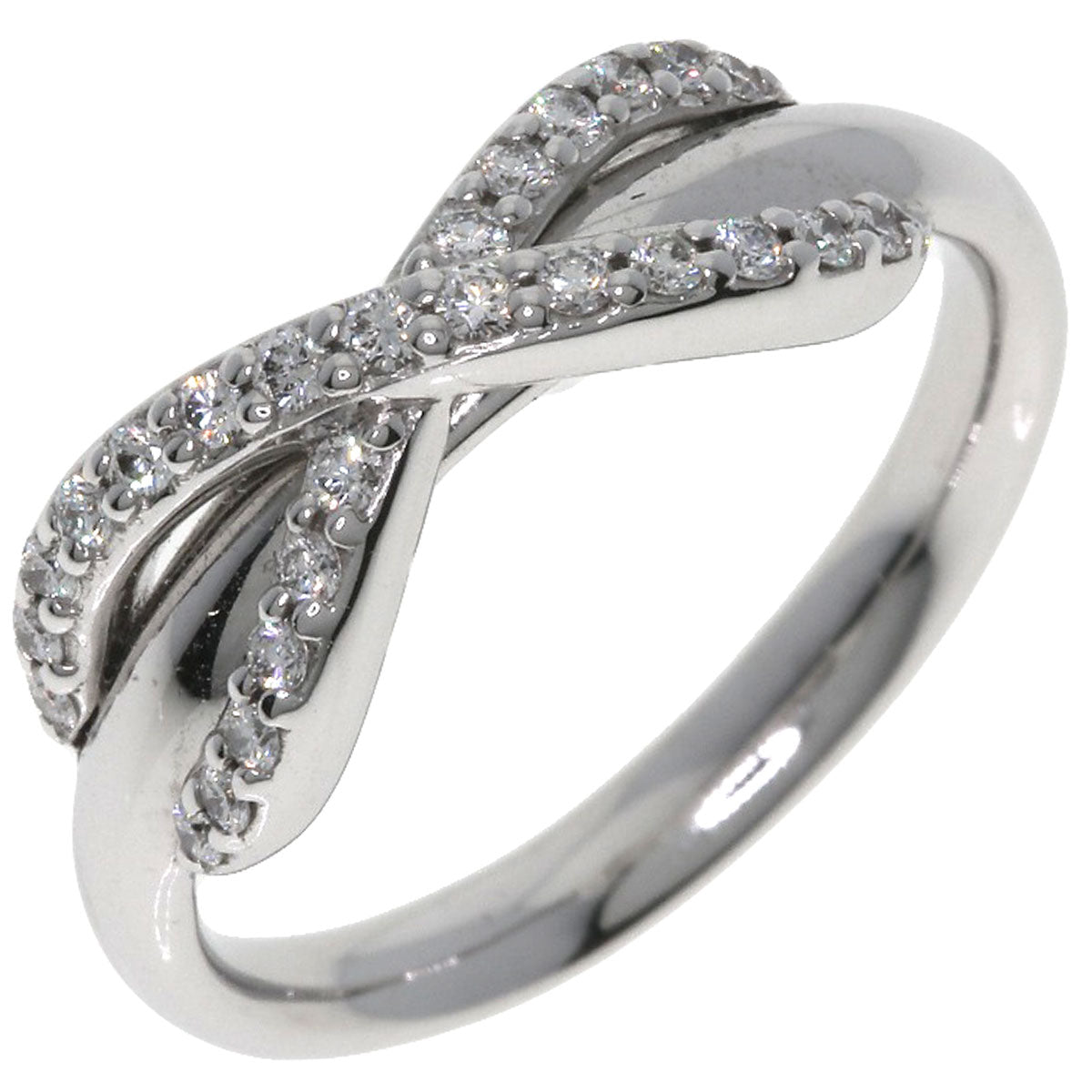 TIFFANY&Co. Infinity Diamond Ring K18 White Gold Ladies [Used]