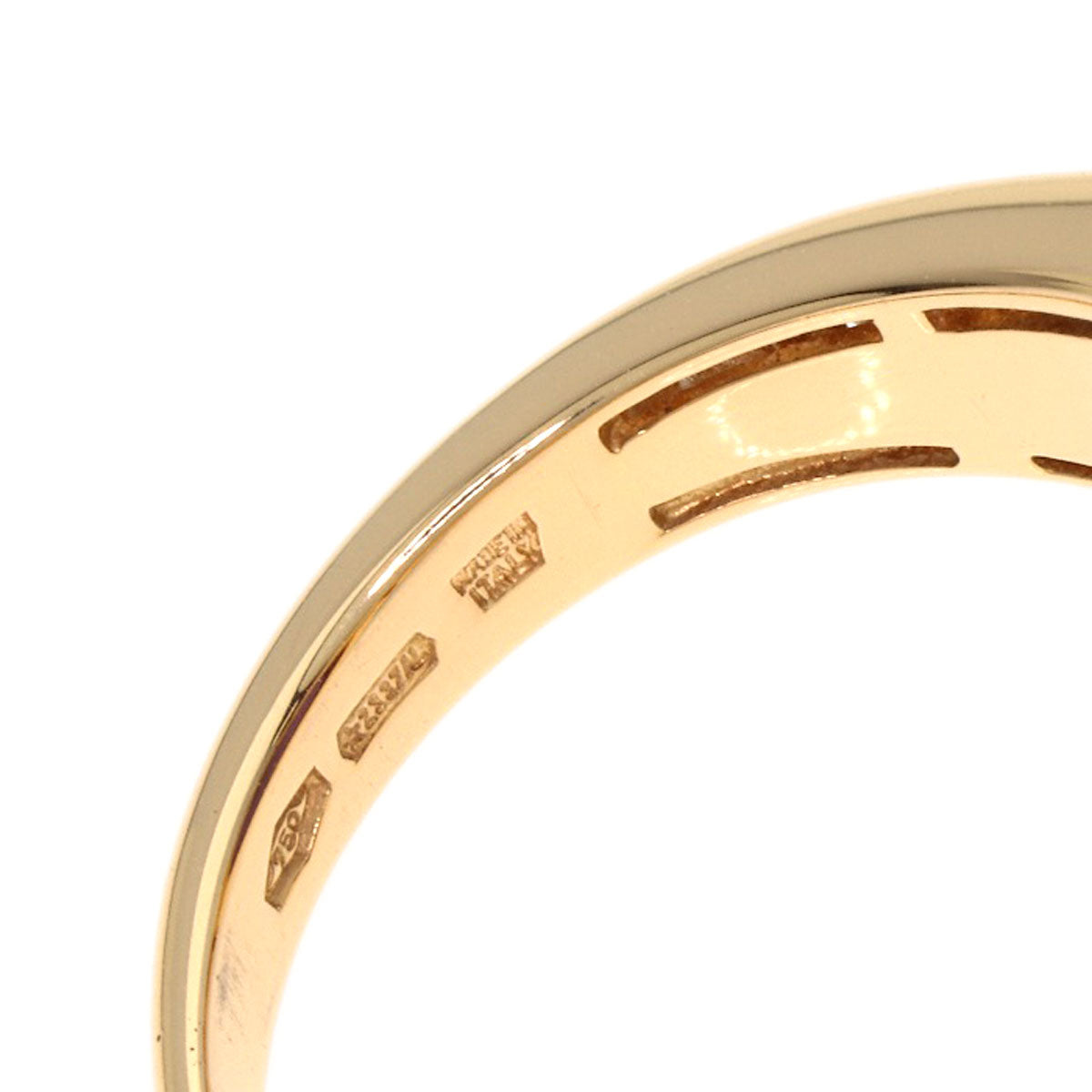 BVLGARI Parentesi Cocktail Amethyst Diamond Ring K18 Pink Gold Ladies [Used]