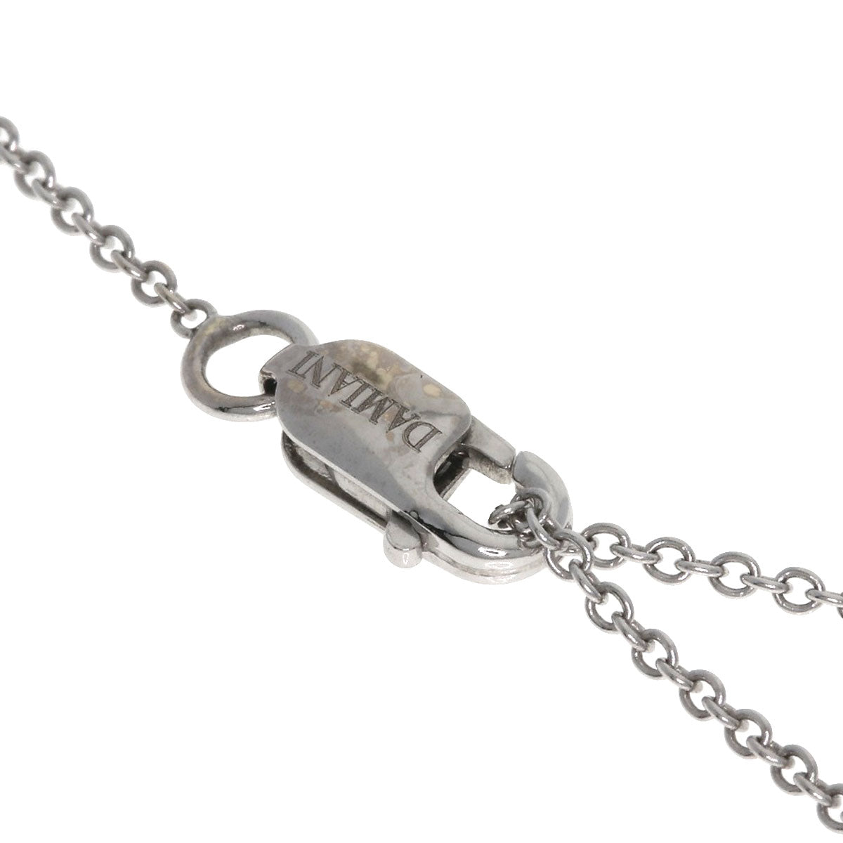 Damiani Cross Full Pavé Diamond Necklace K18 White Gold Ladies [Used]