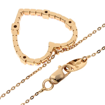 Damiani San Lorezo Pink Sapphire Diamond Necklace K18 Pink Gold Ladies [Used]