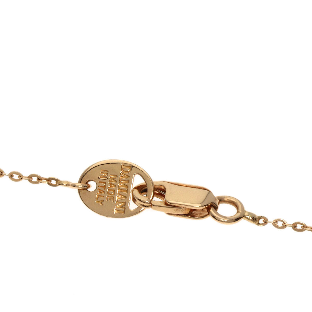 Damiani San Lorezo Pink Sapphire Diamond Necklace K18 Pink Gold Ladies [Used]