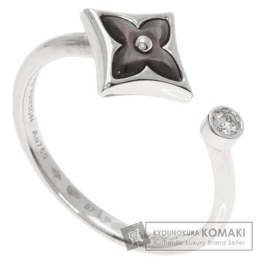 LOUIS VUITTON Bergster Blossom Mini #57 Ring K18 White Gold Ladies [Used]