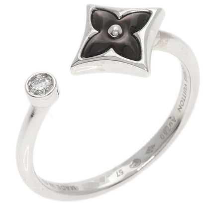 LOUIS VUITTON Bergster Blossom Mini #57 Ring K18 White Gold Ladies [Used]