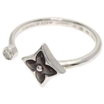 LOUIS VUITTON Bergster Blossom Mini #57 Ring K18 White Gold Ladies [Used]