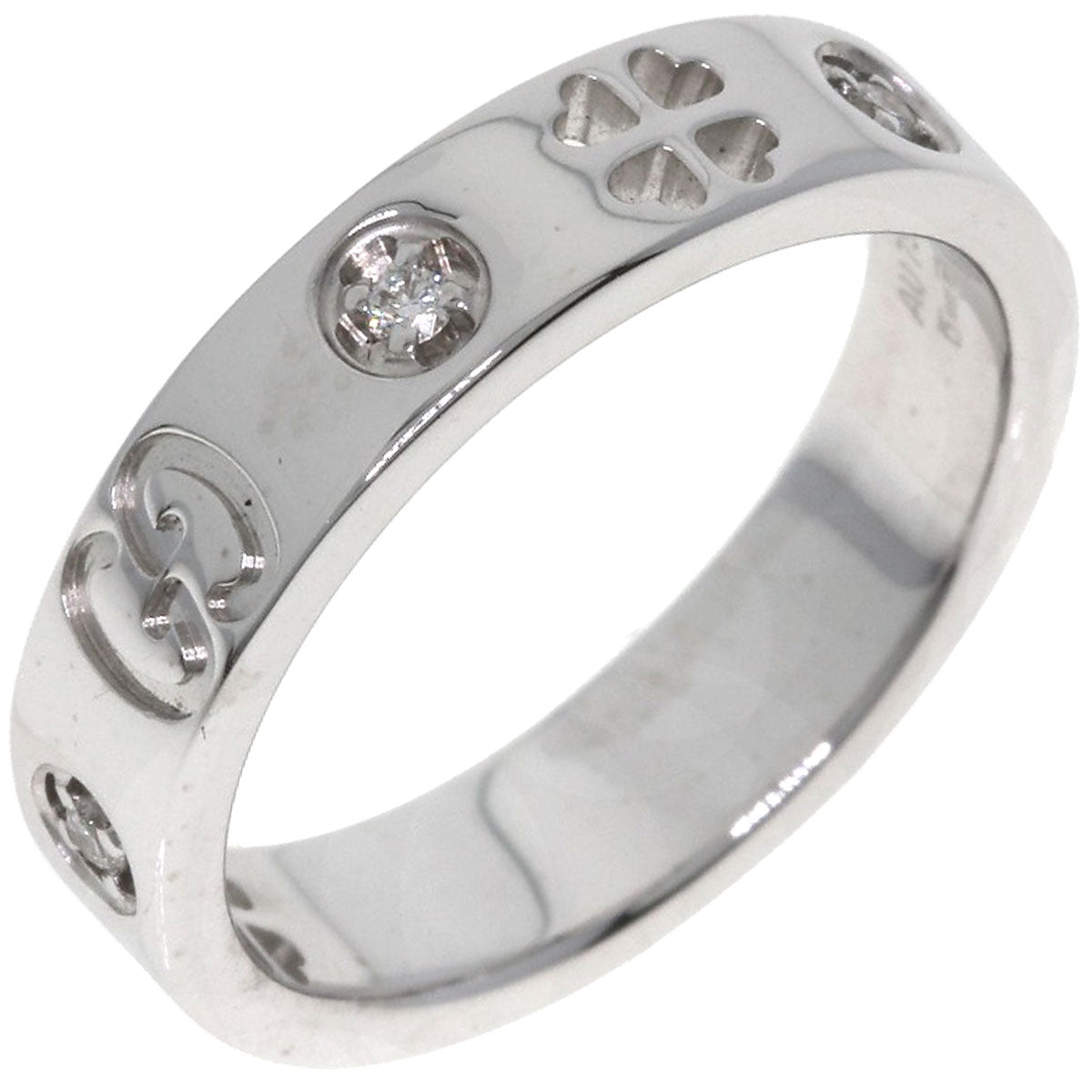 GUCCI Icon Amor Forever Diamond Ring K18 White Gold Ladies [Used]