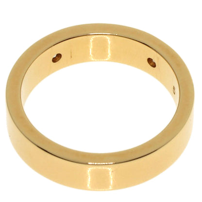 GUCCI Icon print 2P Diamond # 5 Ring K18 Yellow Gold Ladies [Used]
