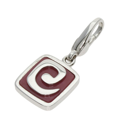 BVLGARI Road Ride Charm Pendant top K18 White Gold Ladies [Used]