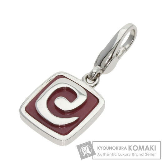 BVLGARI Road Ride Charm Pendant top K18 White Gold Ladies [Used]