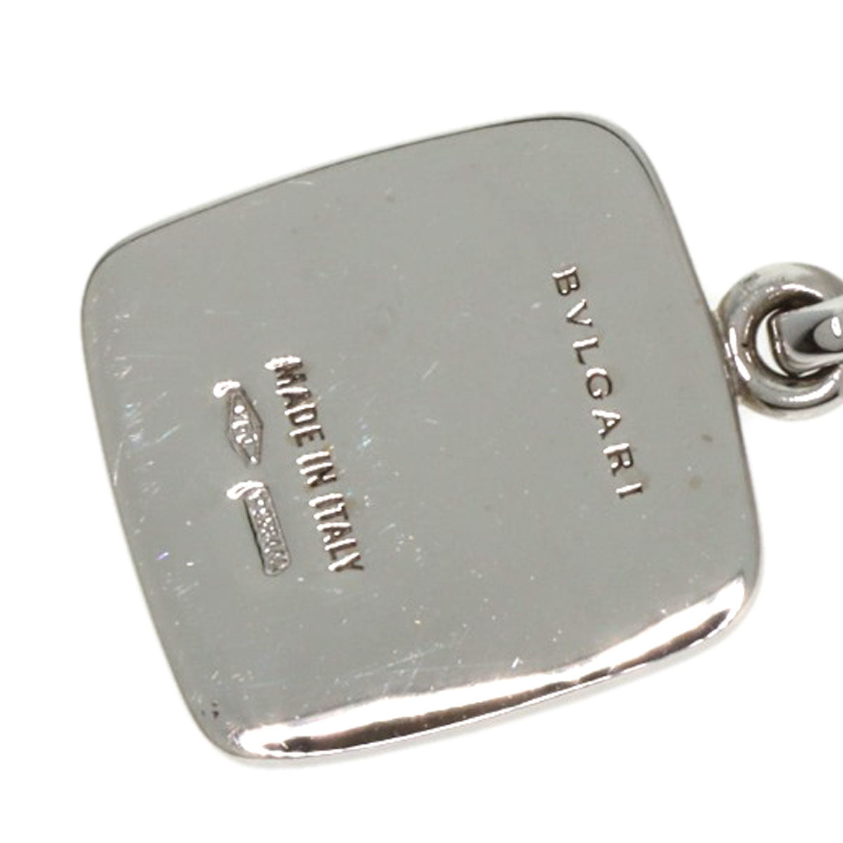 BVLGARI Road Ride Charm Pendant top K18 White Gold Ladies [Used]