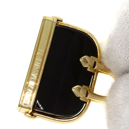 LOUIS VUITTON Alma Onyx Charm Pendant top K18 Yellow Gold Ladies [Used]
