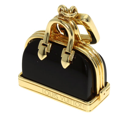 LOUIS VUITTON Alma Onyx Charm Pendant top K18 Yellow Gold Ladies [Used]