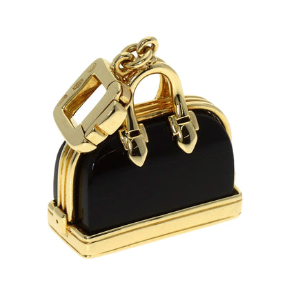 LOUIS VUITTON Alma Onyx Charm Pendant top K18 Yellow Gold Ladies [Used]