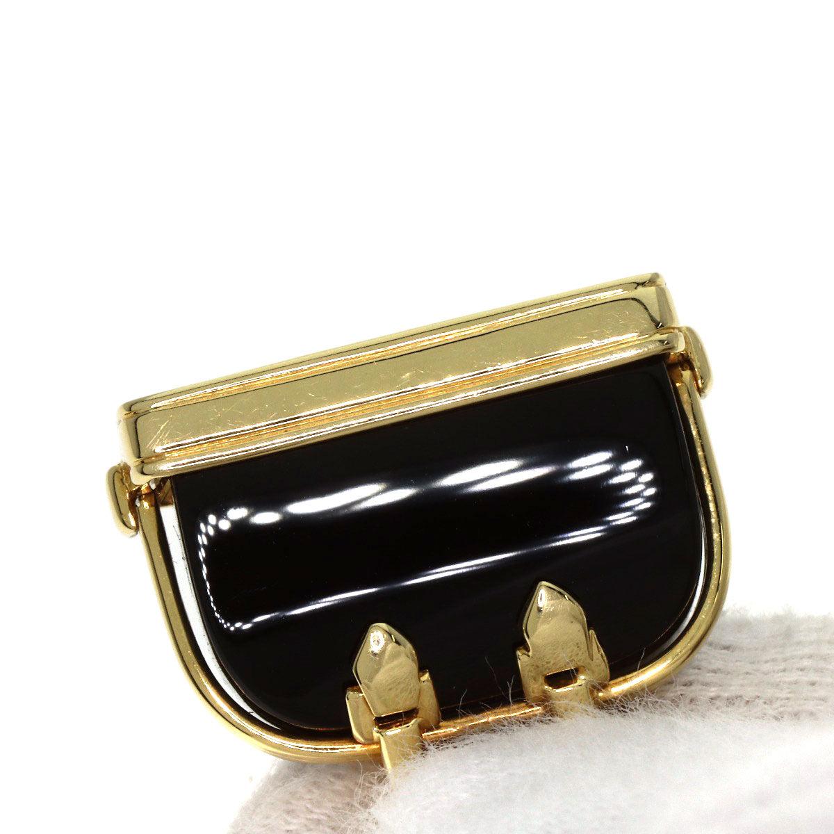 LOUIS VUITTON Alma Onyx Charm Pendant top K18 Yellow Gold Ladies [Used]