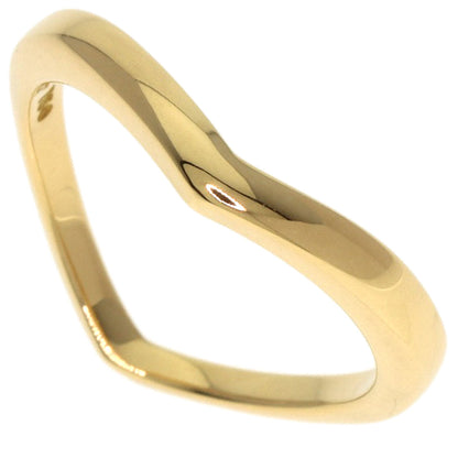 TIFFANY&Co. V band Ring K18 Yellow Gold Ladies [Used]